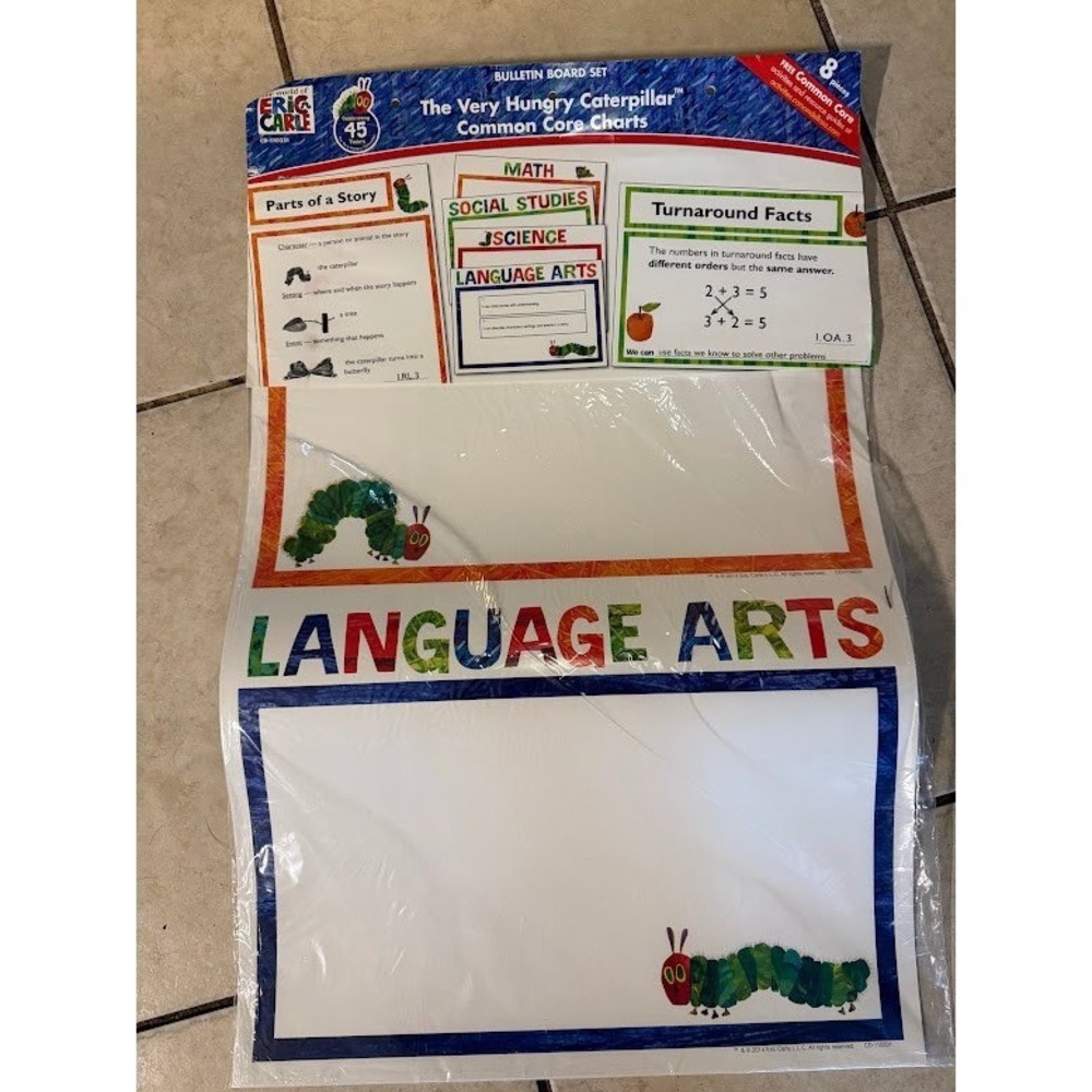 Eric Carle Very Hungry Caterpillar Common Core Bulletin Board Set Carson Dellosa